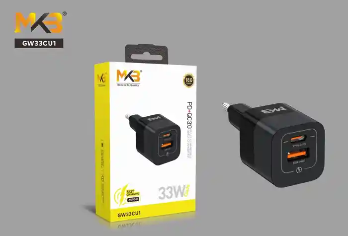 MKB GW33CU1 33W GaN Quick charger Adapter